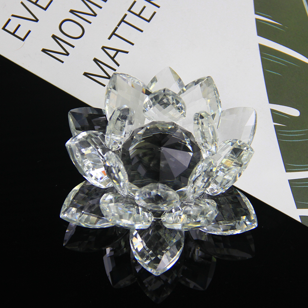 Book Weight Glass - 60mm-200mm Crystal Swan Lotus Glass Character