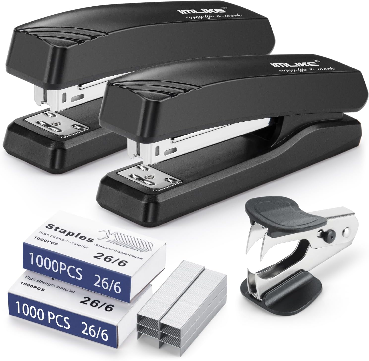 Stapler Half Strip - Half Strip Desk Stapler 2-Pack with