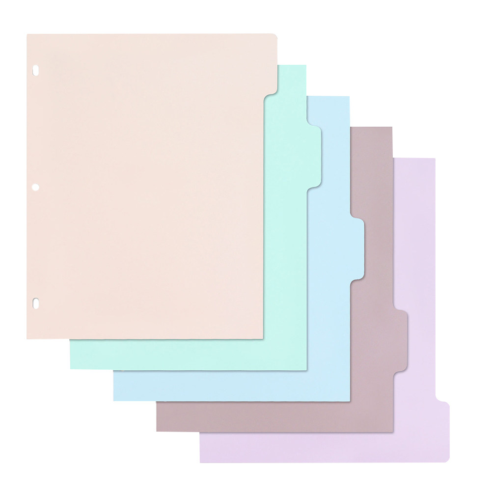 Tab Divider A4 - 1Set Frosted PP Binder Dividers A4