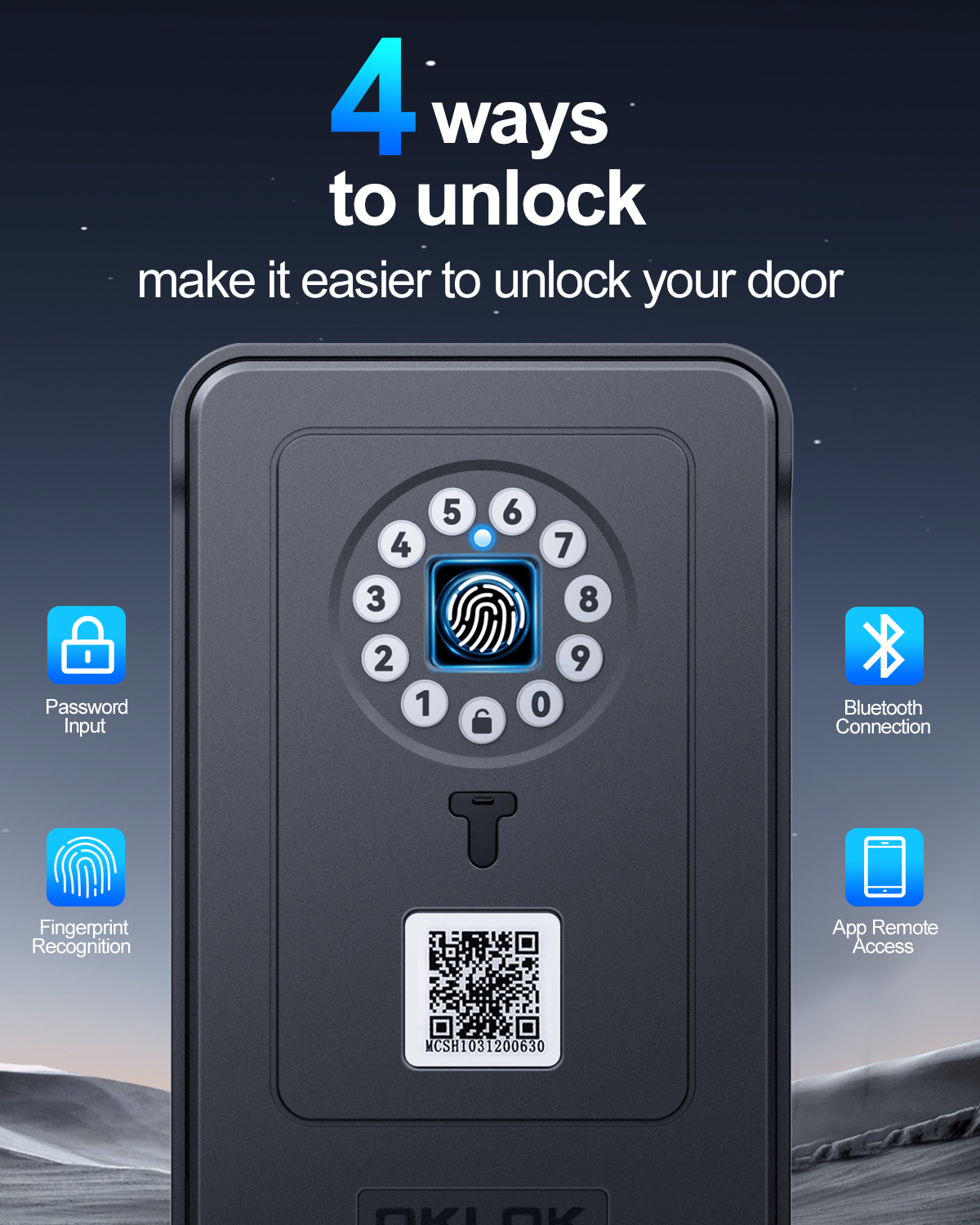 Card Index Box - Hollarm Fingerprint Password Safe Box Smart