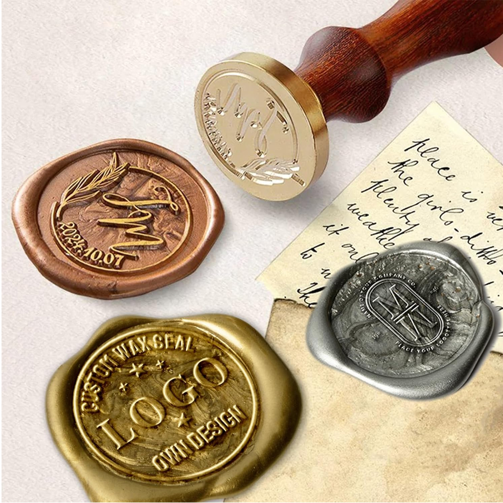 Wax Seal Stamp Set - Custom Your Logo 25/30/40/50mm Wax Stamp