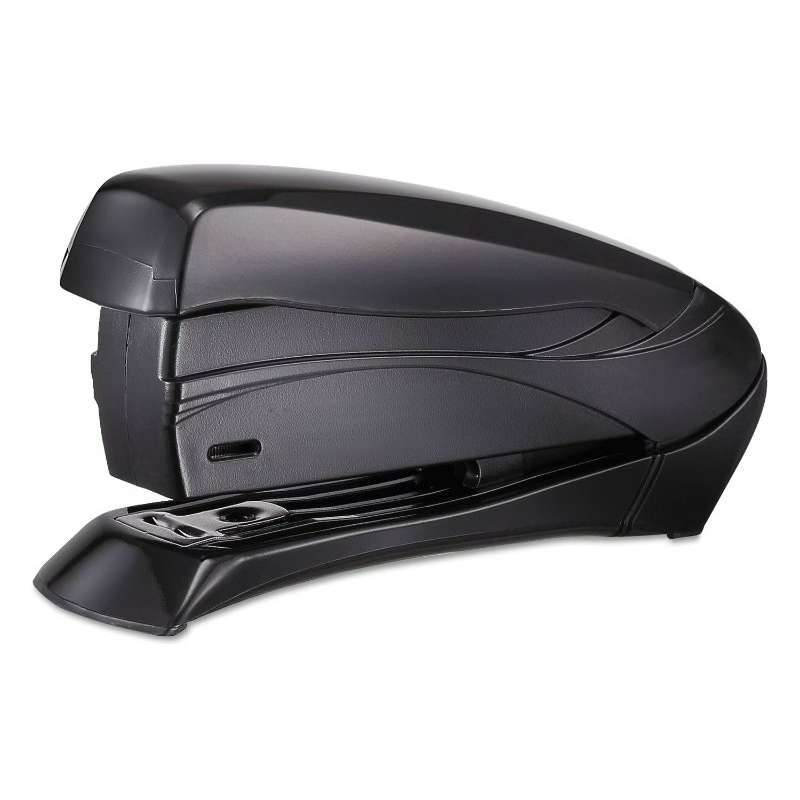 Stapler Half Strip - Spring-Powered Half-Strip Compact Stapler, 15-Seet Capacity,