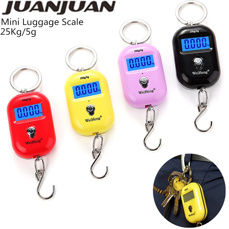 Tape Dispenser Weighted - 25kg/5g Mini Hook Scale Digital Suitcase