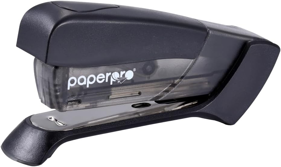 Stapler Half Strip - Compact Desktop Stapler, One Finger Stapling