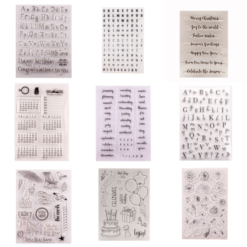 Rubber Date Stamp - Date Week Month Number Symbol Rubber