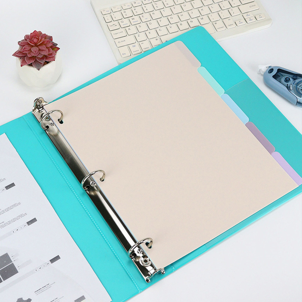 Tab Divider A4 - 1Set A4 Plastic Binder Dividers Frosted