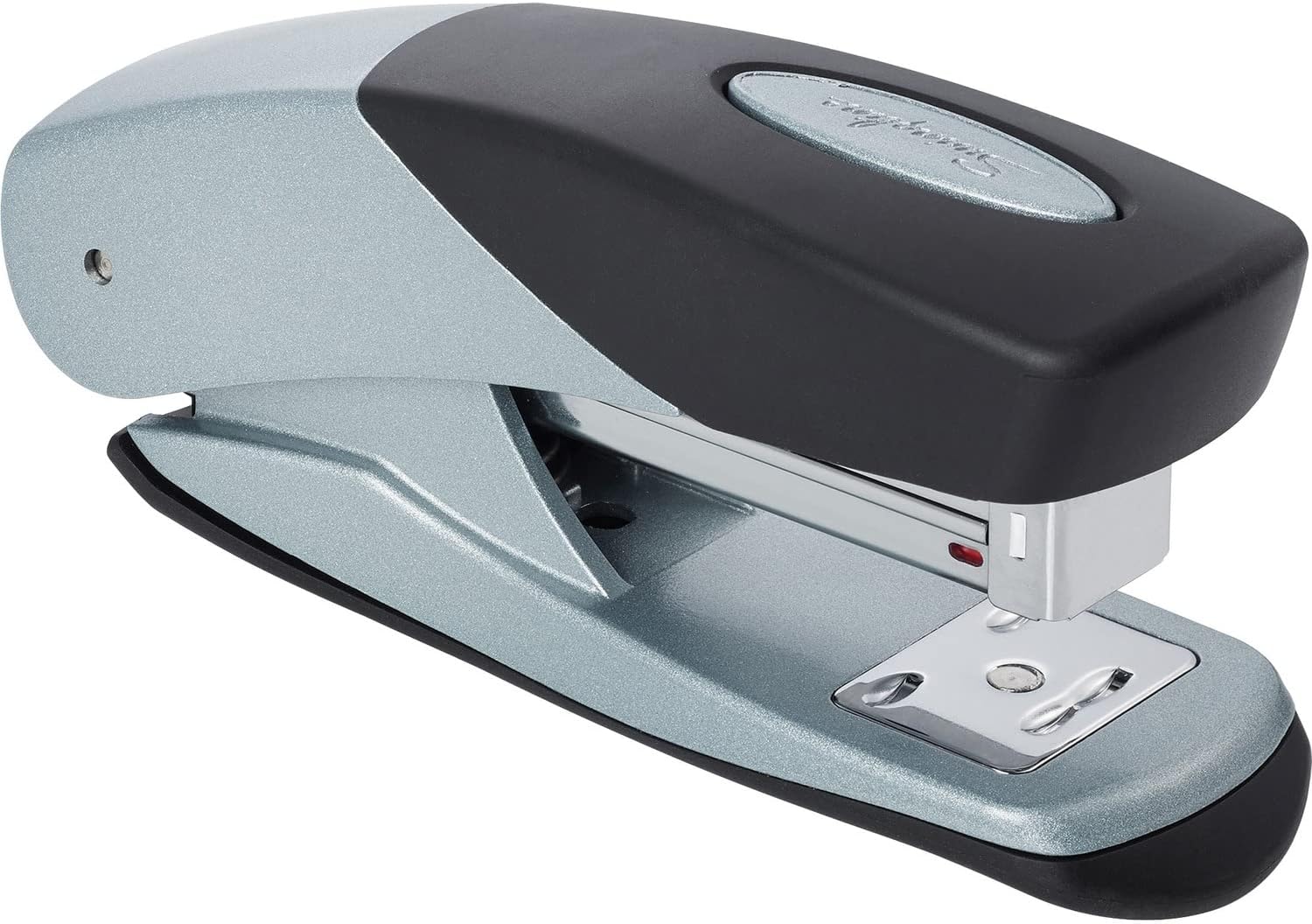 Stapler Half Strip - Compact Metal Stapler, 25 Sheet Capacity,