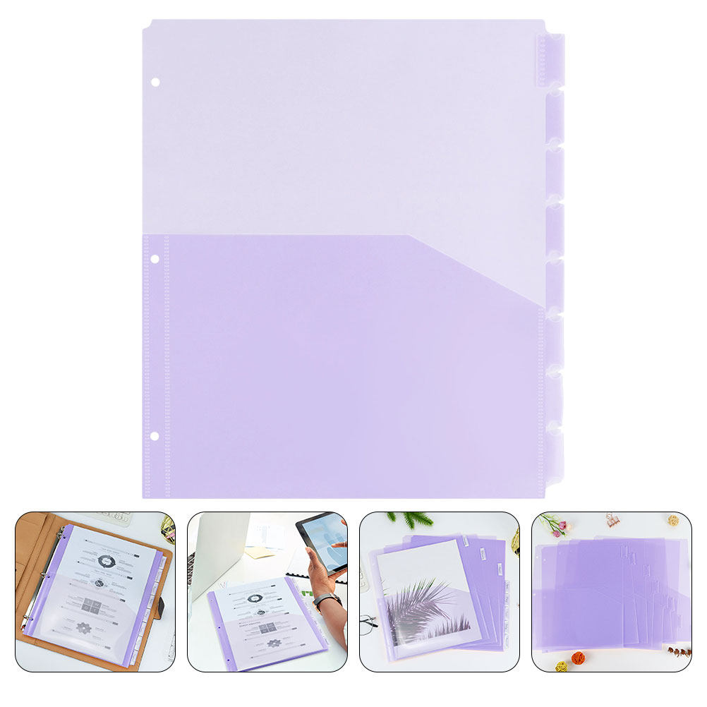 Tab Divider A4 - 2Sets Binder Dividers A4 3-Hole Plastic