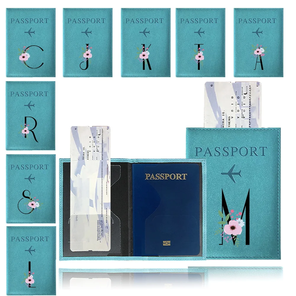 Index Card Holder - Passport Cover Blue Color Pu Passport