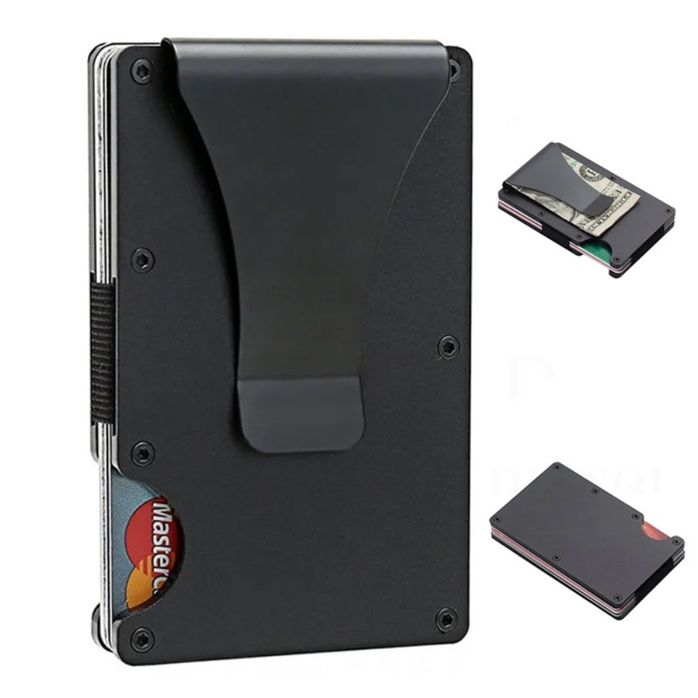 Index Card Holder - Aluminum Alloy Rfid Blocking Card Holder
