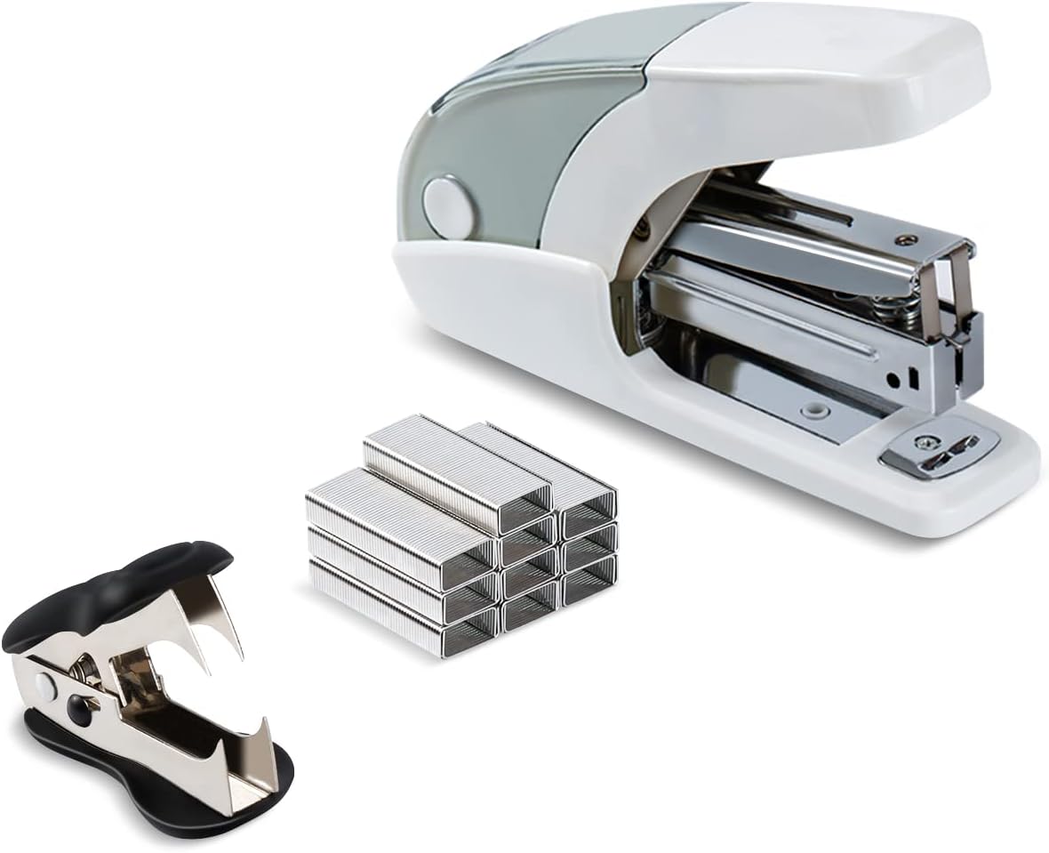 Stapler Half Strip - Effortless Standard Stapler Set, 20 Sheets,