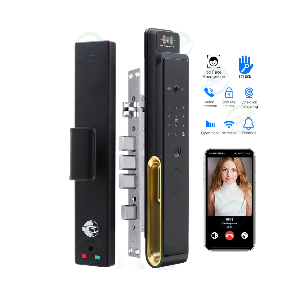 Letter Opener Brass - WiFi Video Intercom Face Door Lock