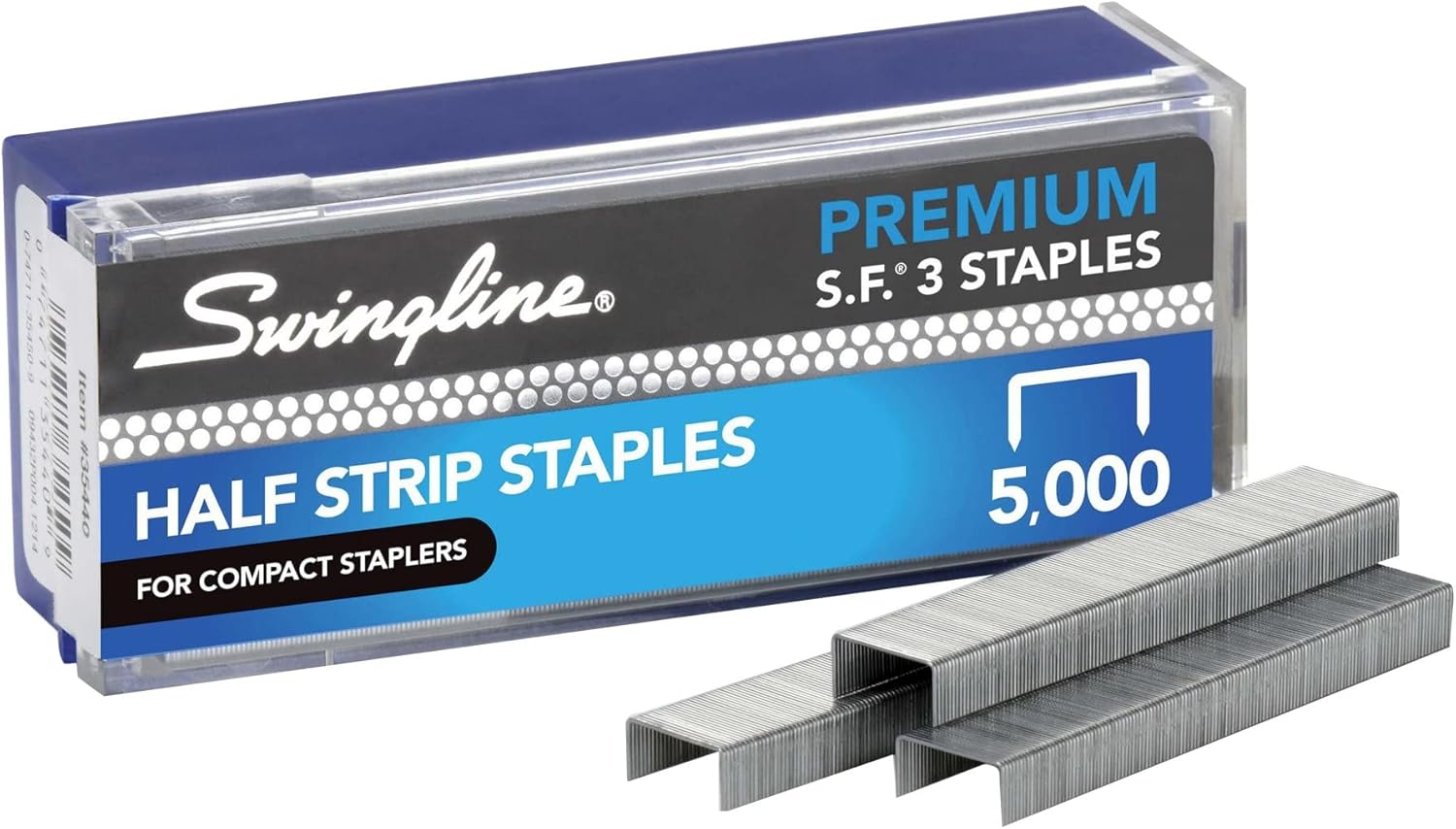 Stapler Half Strip - Staples for Desktop Staplers, 1/4