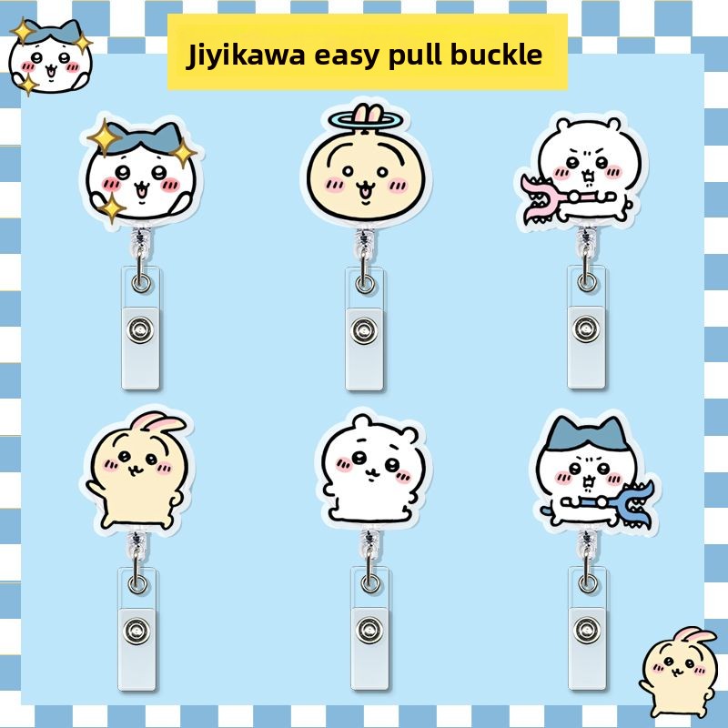 Index Card Holder - Jhikawas Retractable Badge Reel Kawaii ID
