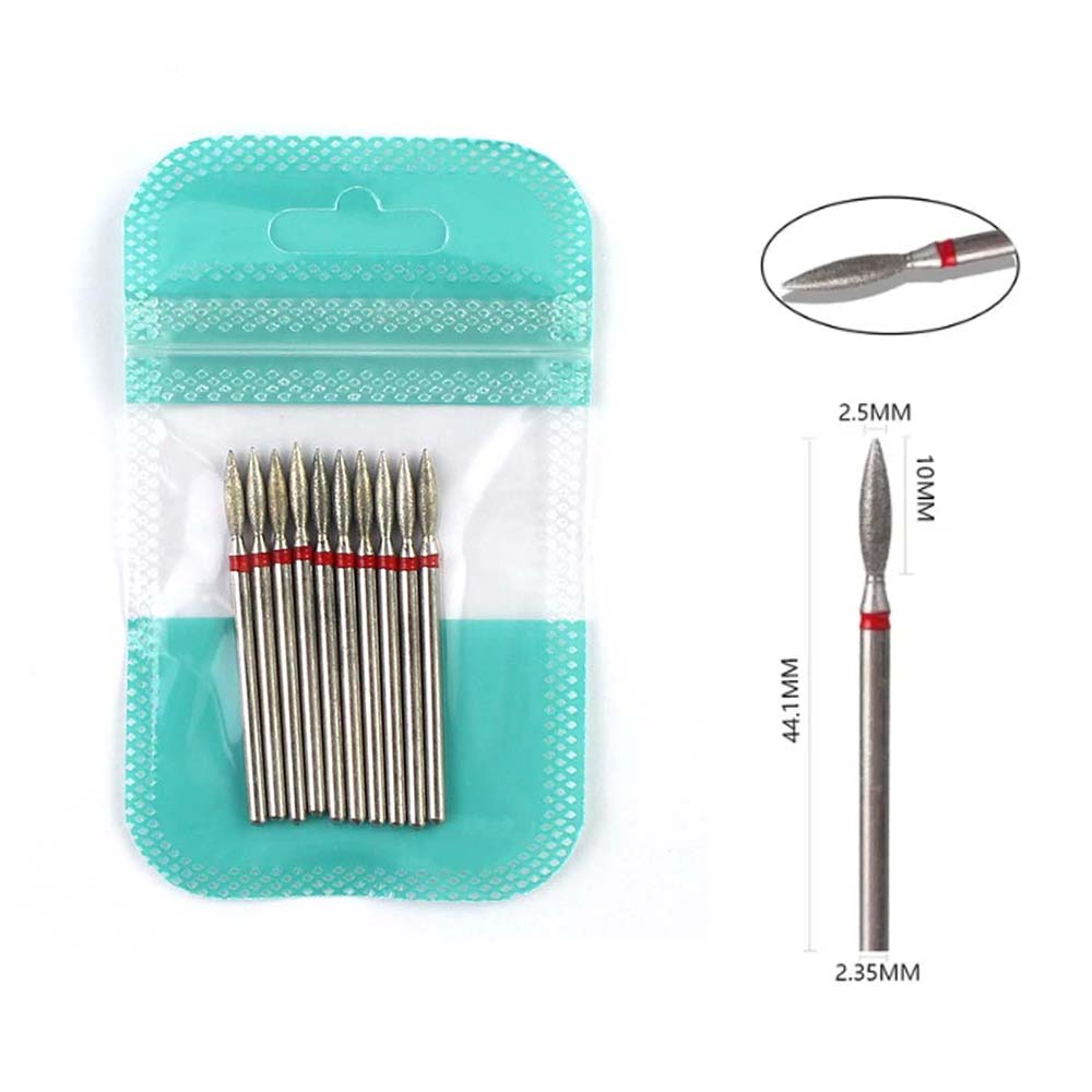 10pcs Diamond Nail Drill Bits  – Gel Refill Pack Bewertung und Preis