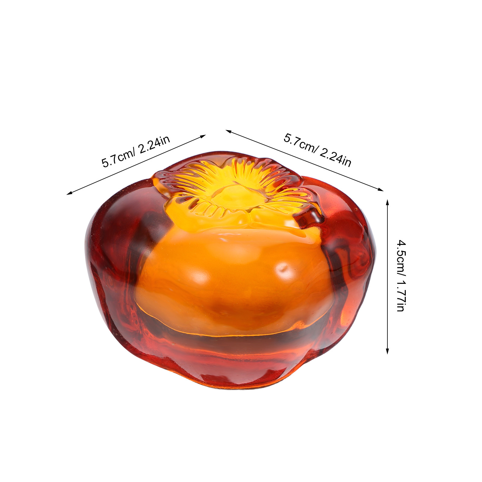 Realistic Glass Persimmon Pape – Book Weight Glass Bewertung und Preis