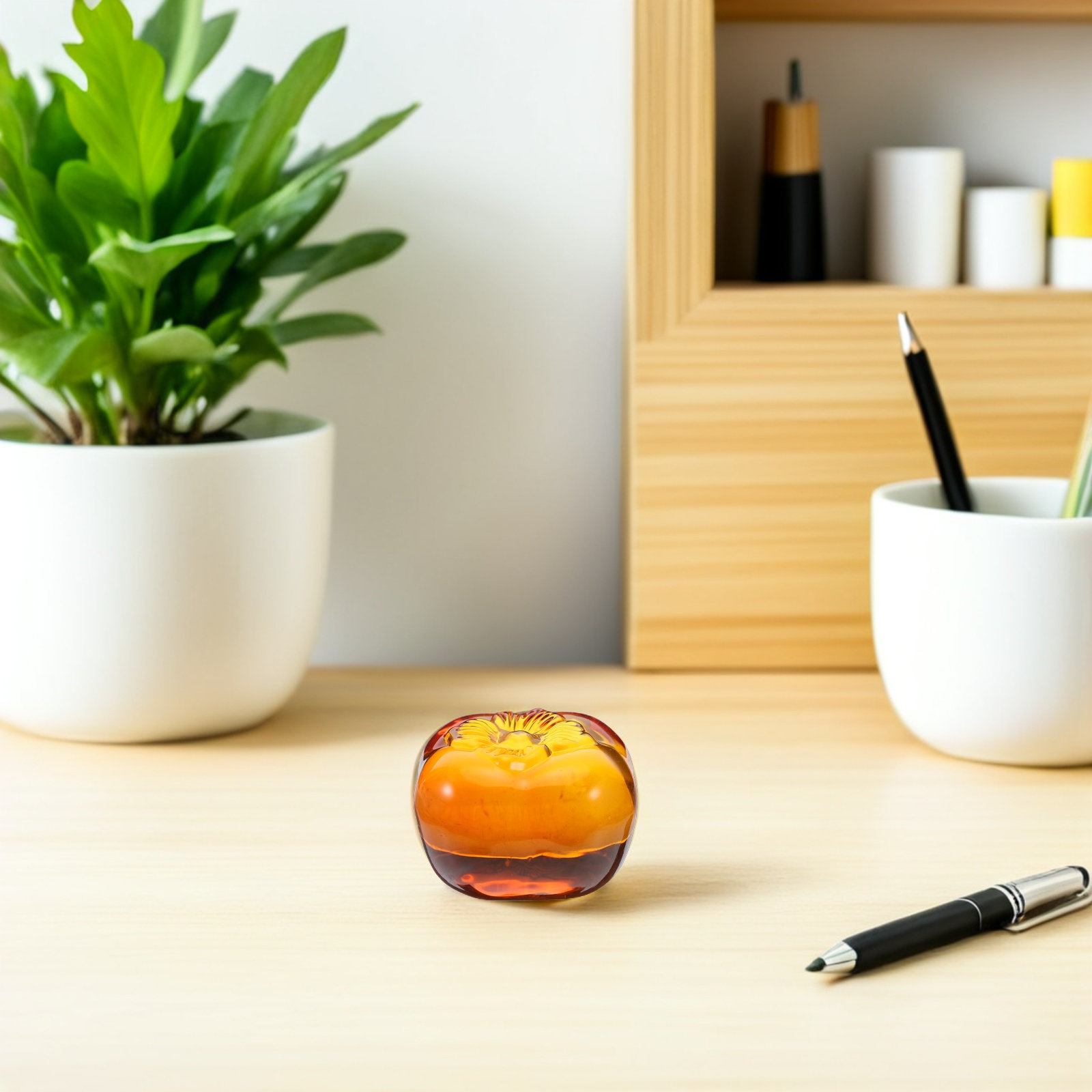 Realistic Glass Persimmon Pape – Book Weight Glass Bewertung und Preis