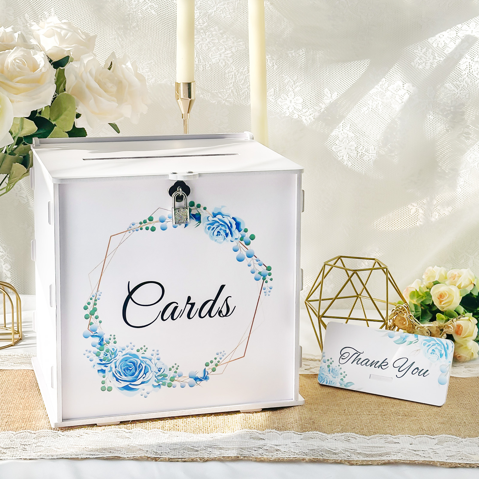 White Wedding Card Box with Lo – Card Index Box Bewertung und Preis