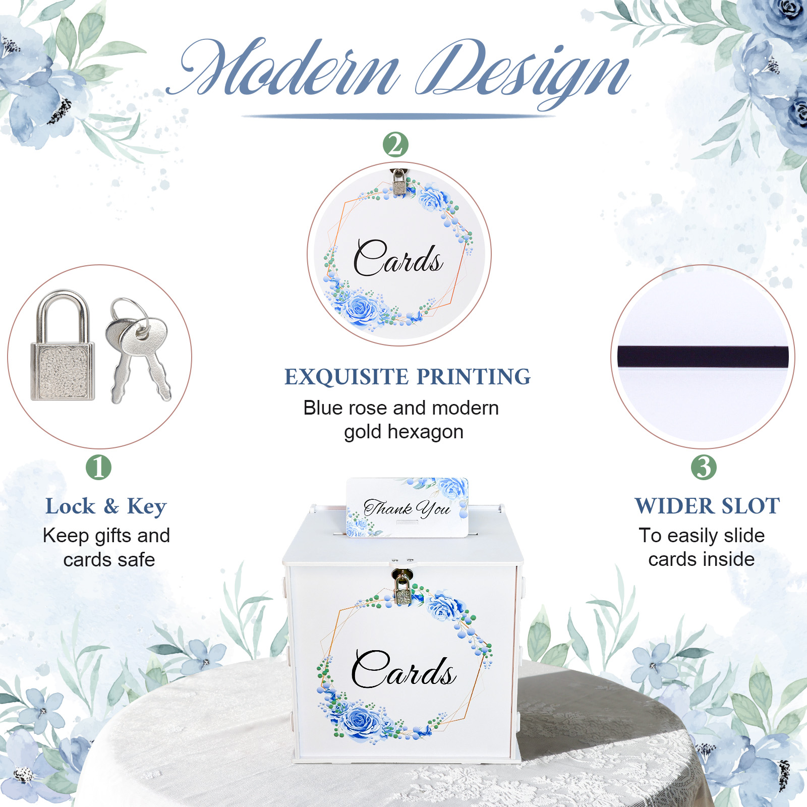 White Wedding Card Box with Lo – Card Index Box Bewertung und Preis