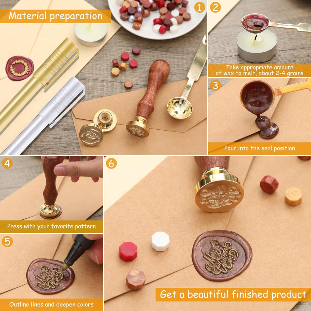 Custom Wax Seal Stamp, Persona – Wax Seal Stamp Set Bewertung und Preis