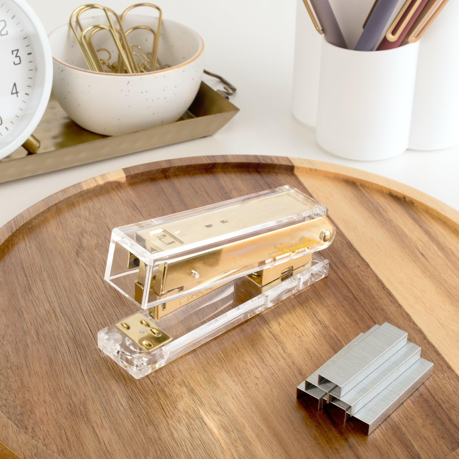 Clear Acrylic Gold Stapler, 20 – Stapler Half Strip Bewertung und Preis