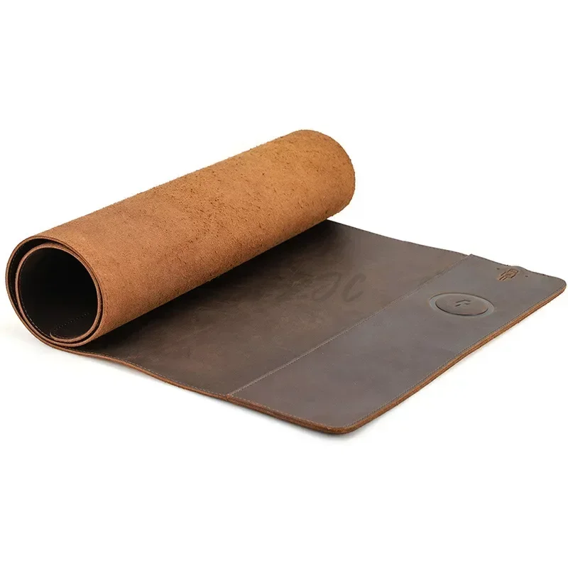 Vintage Cowhide Mouse Pad with – Leather Desk Pad Bewertung und Preis