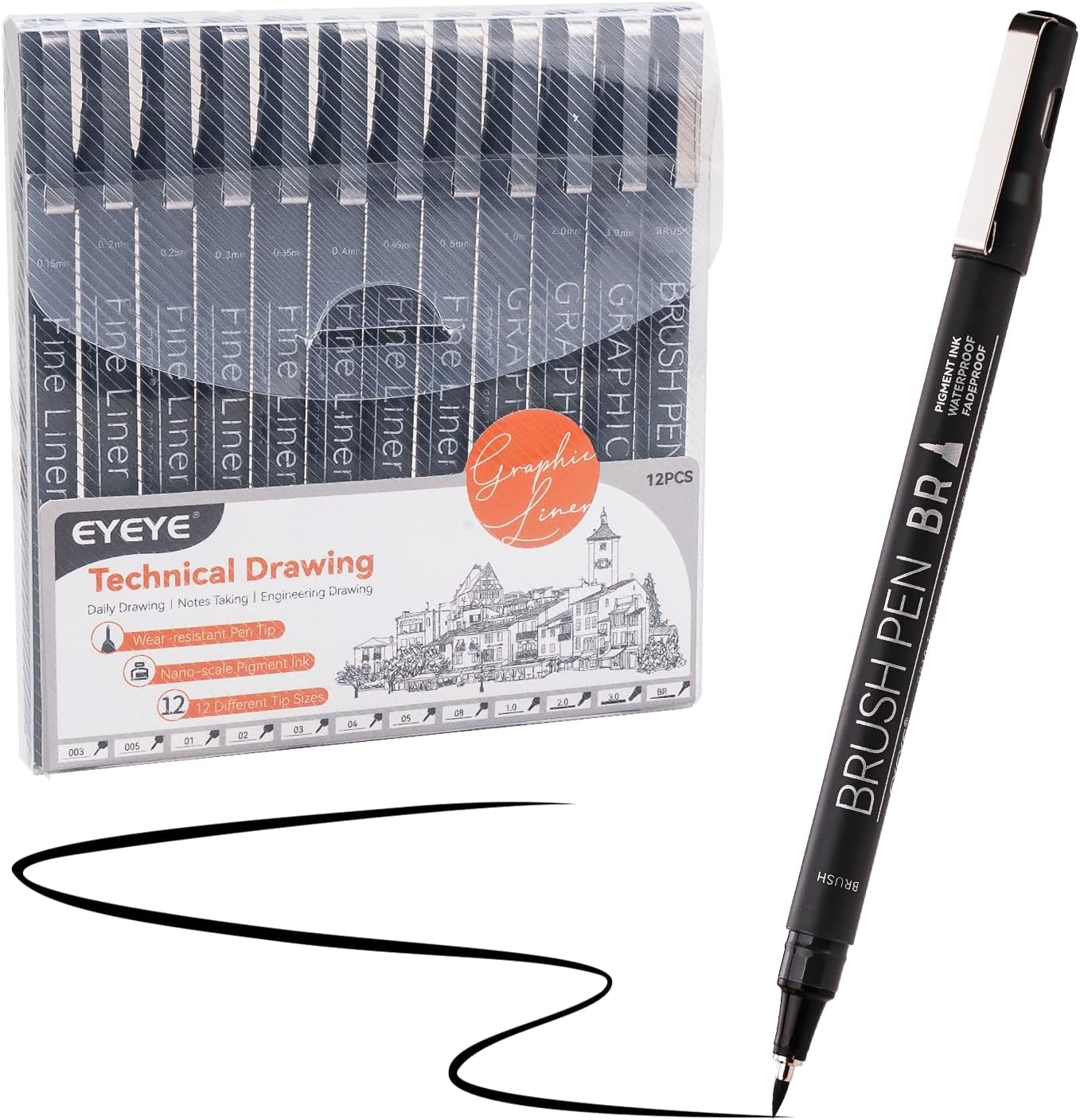 Micro Fineliner Pens Set, 12 B – Archive Box Set Bewertung und Preis