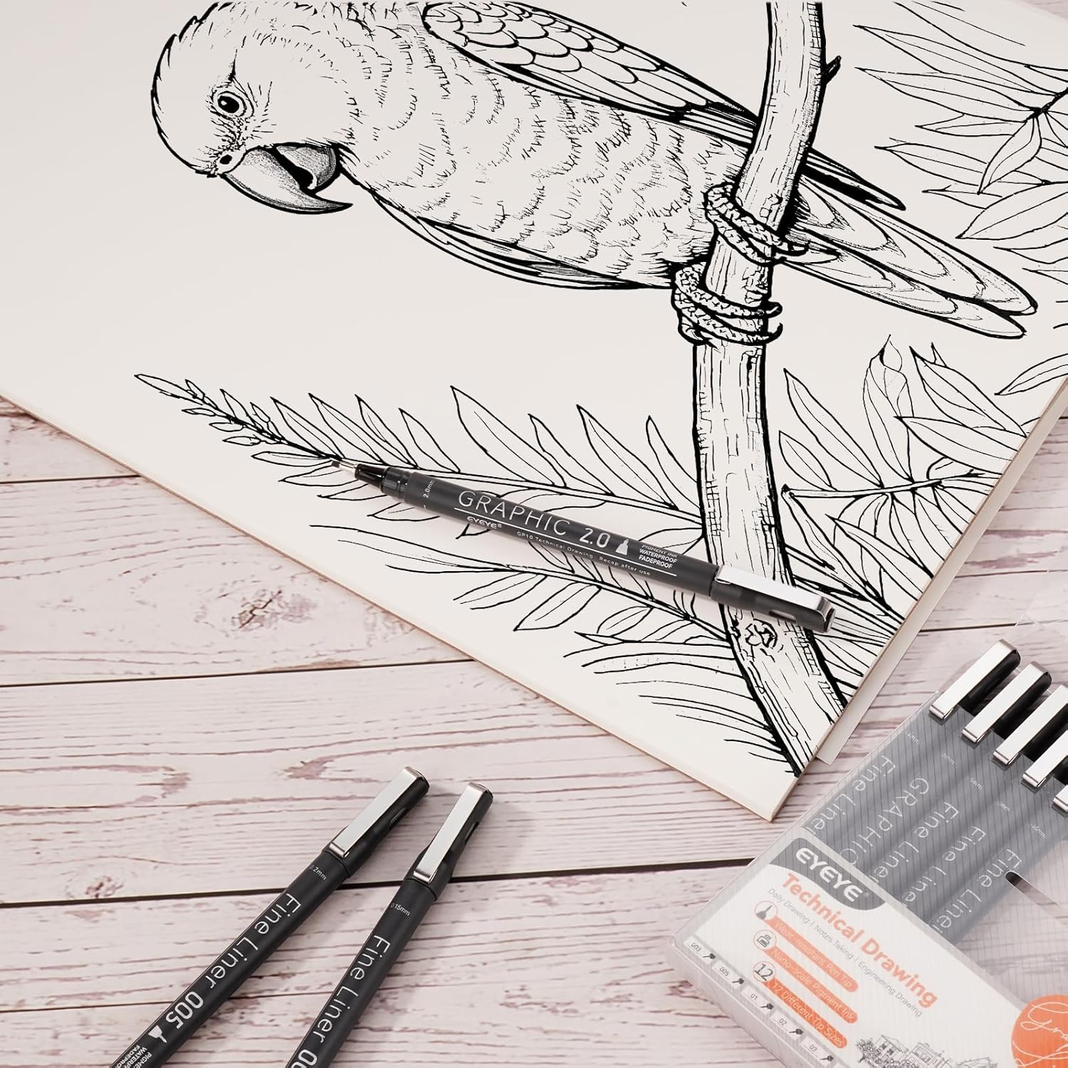 Micro Fineliner Pens Set, 12 B – Archive Box Set Bewertung und Preis