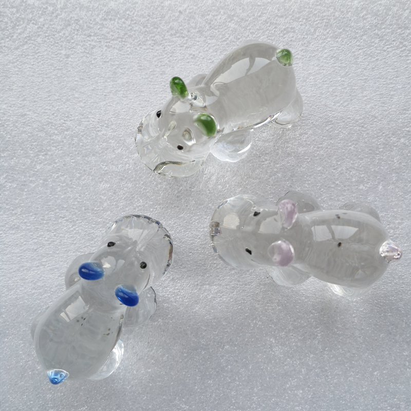 1PC Crystal Hippo Figurine Col – Paper Weight Crystal Bewertung und Preis