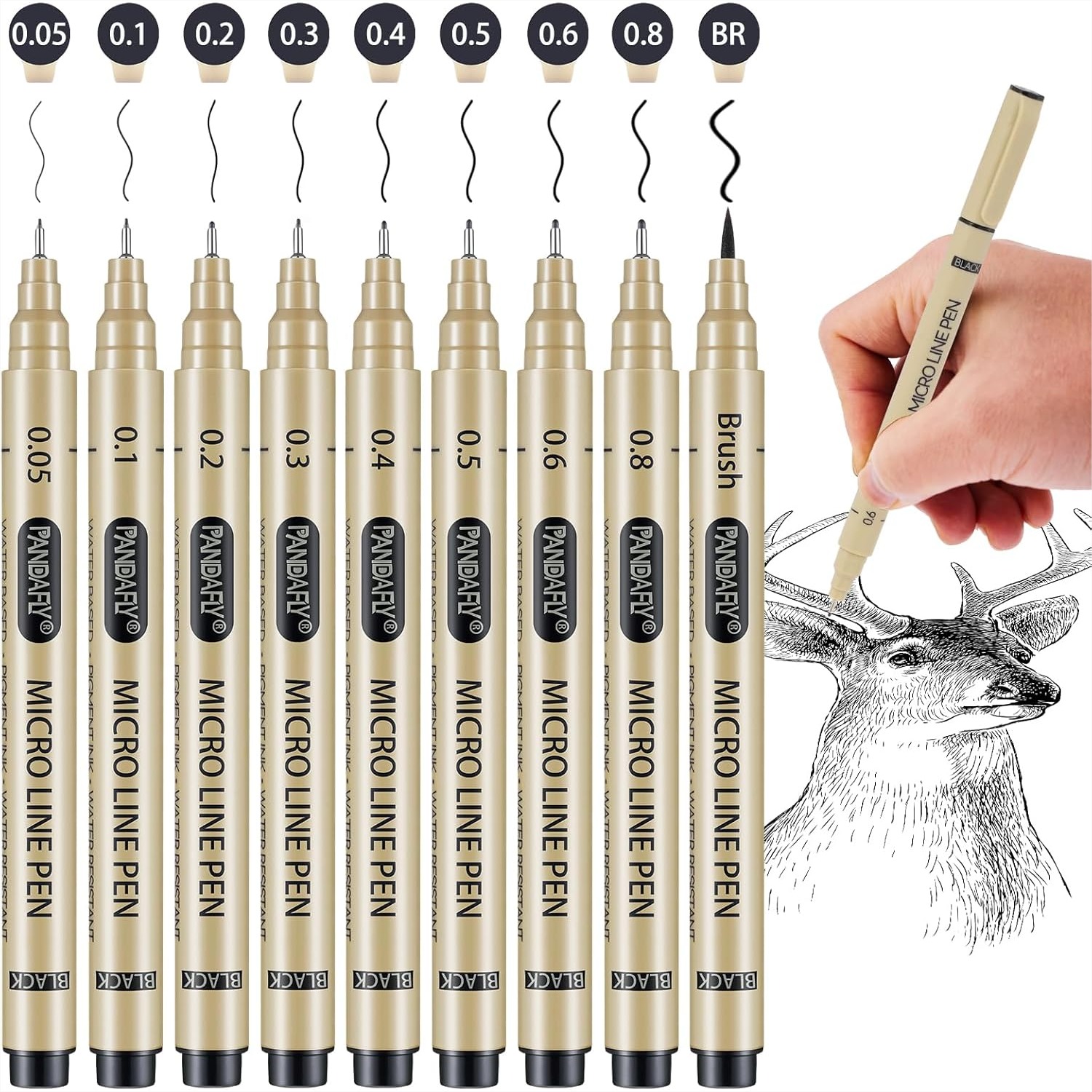 Black Micro-Pen Fineliner Ink  – Archive Box Set Bewertung und Preis