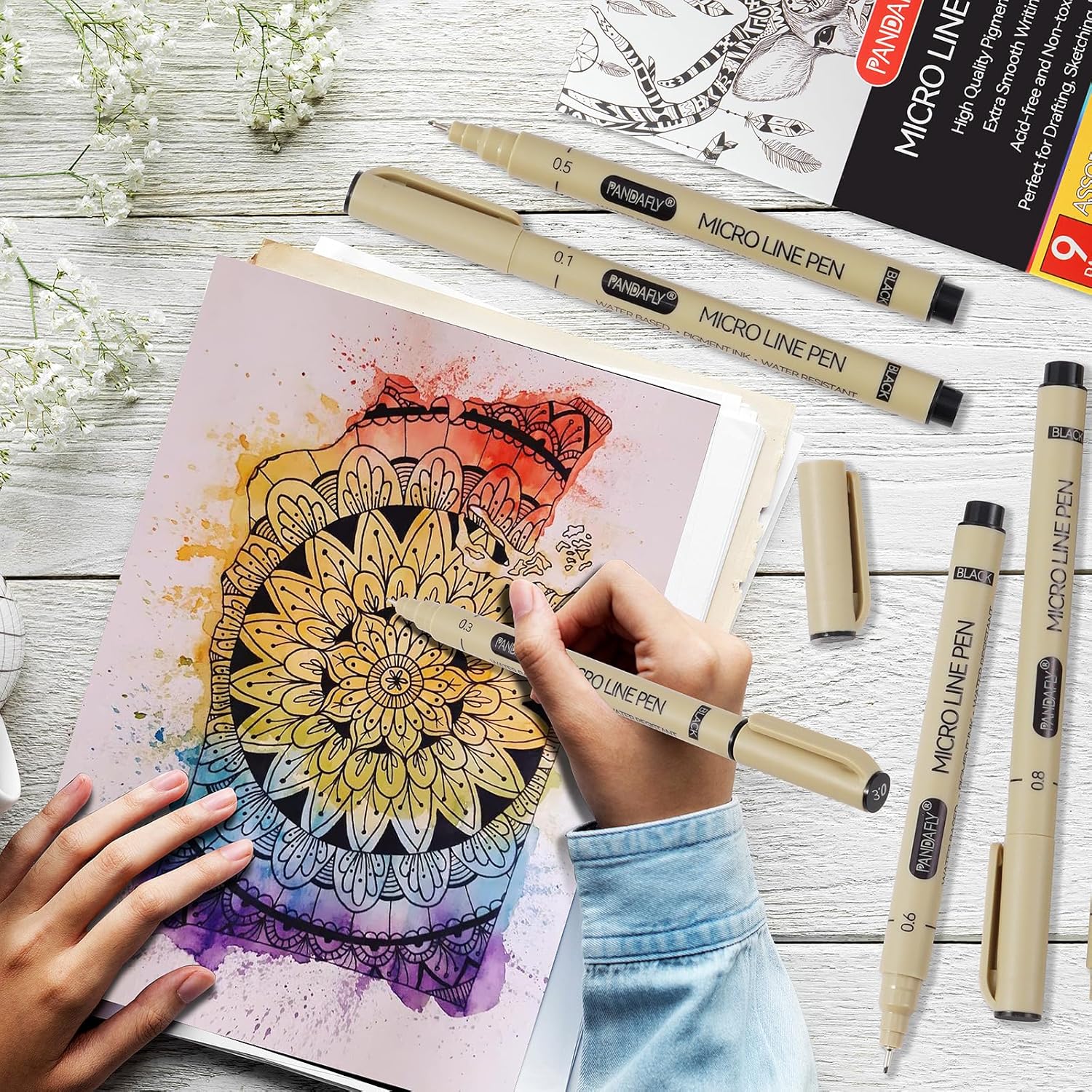 Black Micro-Pen Fineliner Ink  – Archive Box Set Bewertung und Preis