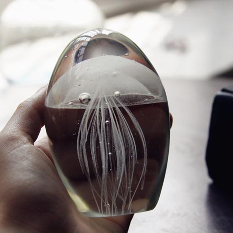 Miniature 3D Jellyfish Crystal – Paper Weight Crystal Bewertung und Preis