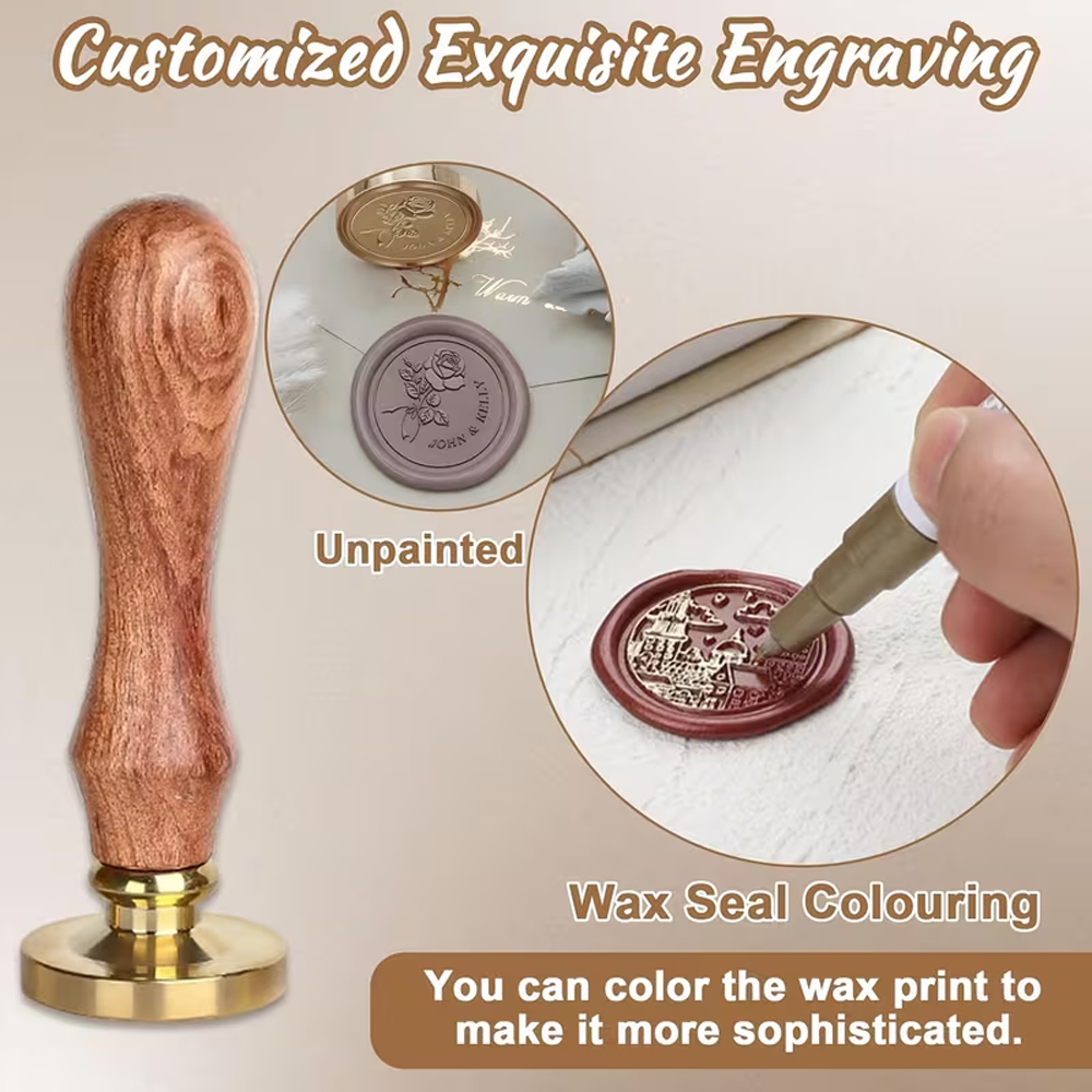 Custom Your Logo 25/30/40/50mm – Wax Seal Stamp Set Bewertung und Preis