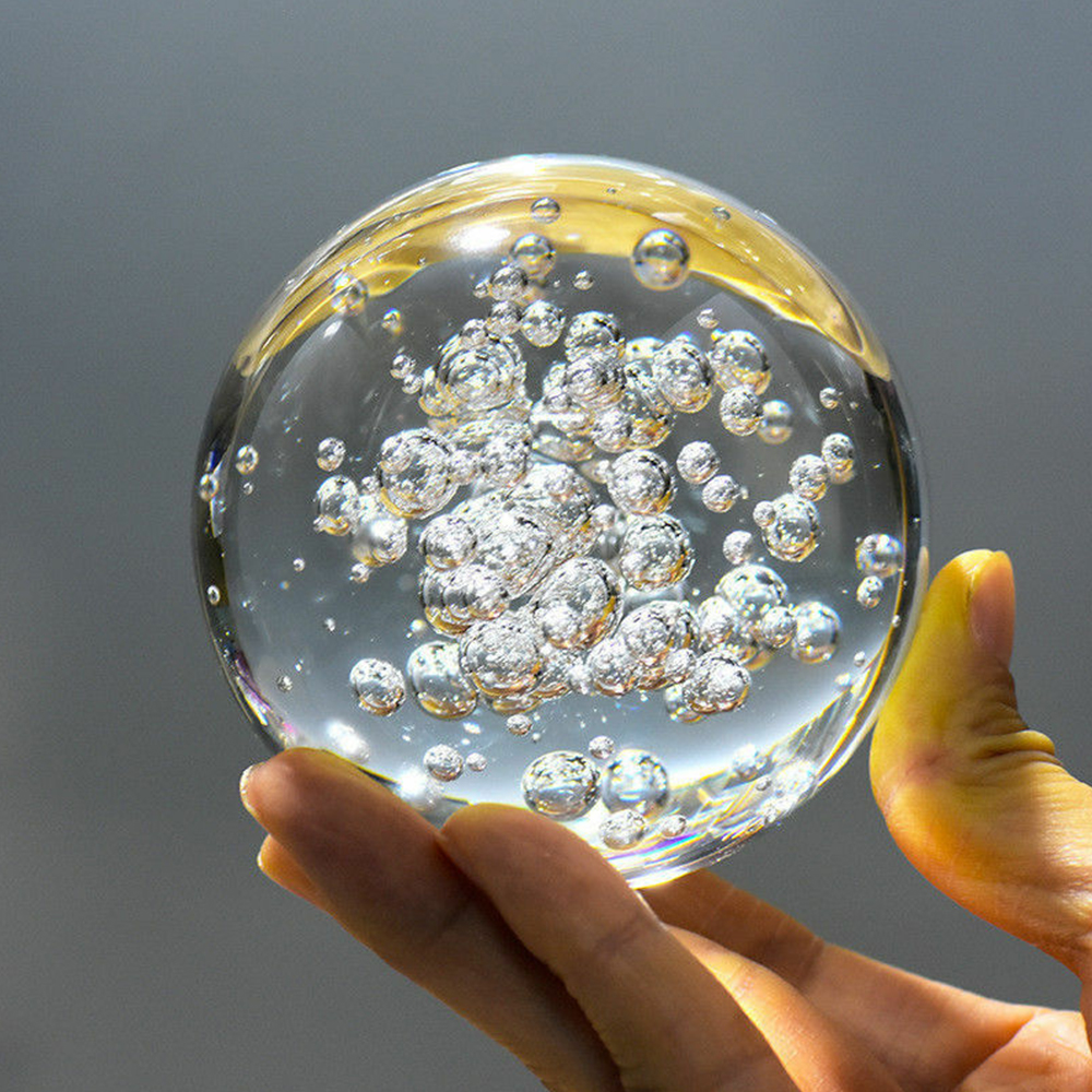 40/60/80MM Clear Bubble Crysta – Paper Weight Crystal Bewertung und Preis