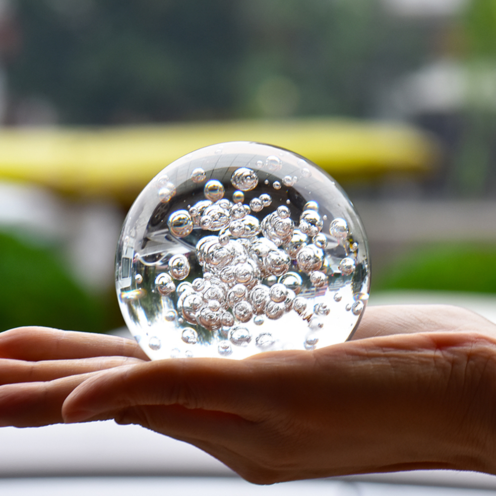 40/60/80MM Clear Bubble Crysta – Paper Weight Crystal Bewertung und Preis