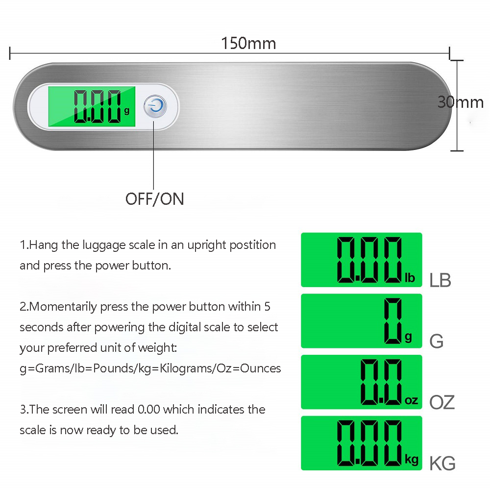 Portable Digital Hanging Scale – Tape Dispenser Weighted Bewertung und Preis