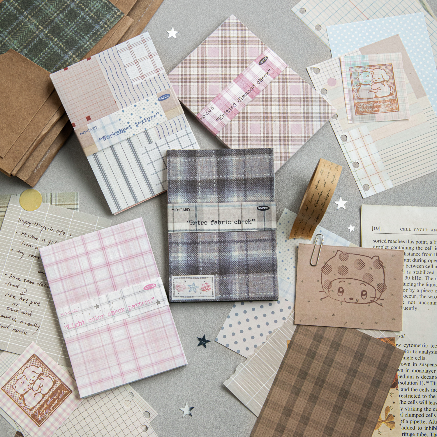 50pcs creative plaid Decor Scr – Ink Blotter Paper Bewertung und Preis