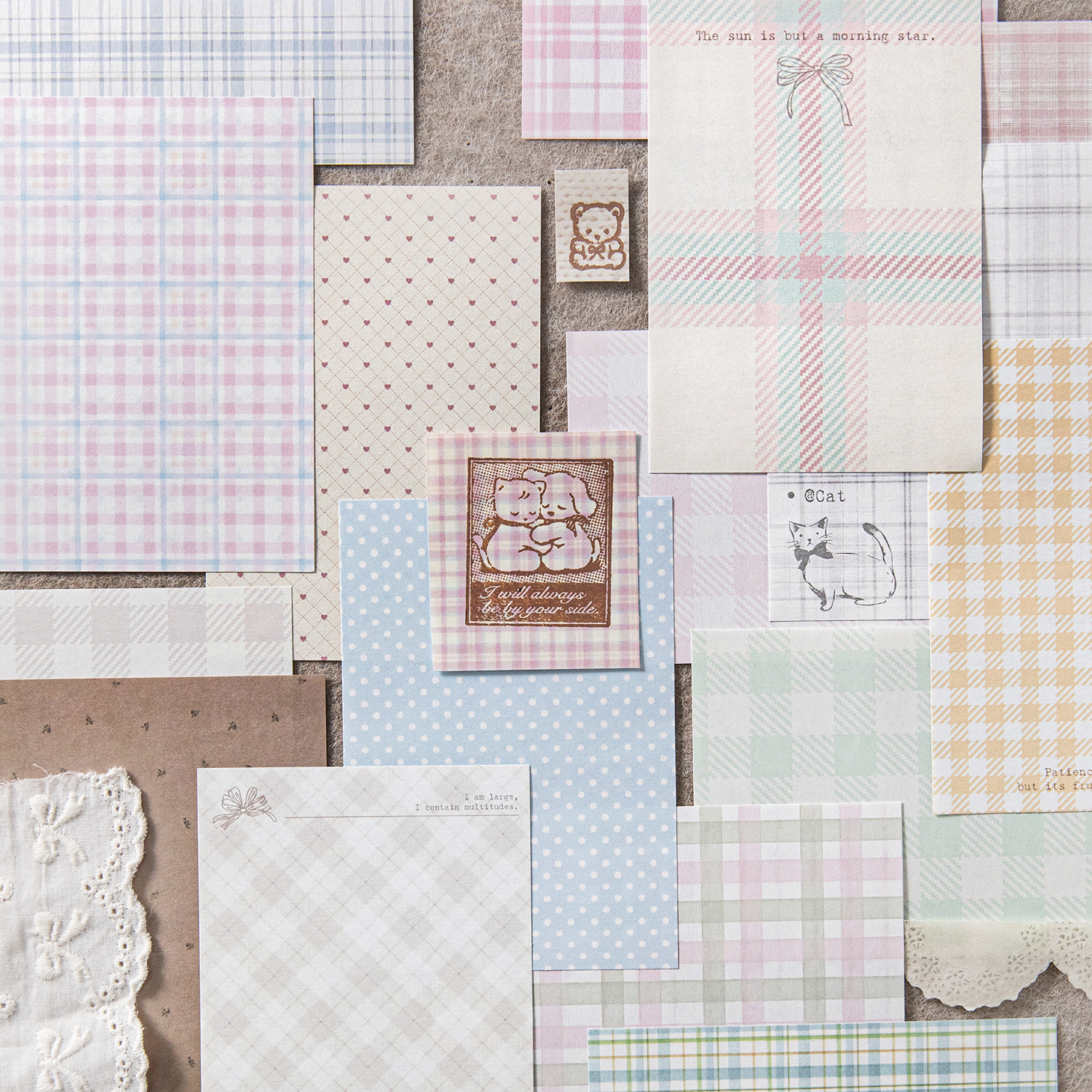 50pcs creative plaid Decor Scr – Ink Blotter Paper Bewertung und Preis