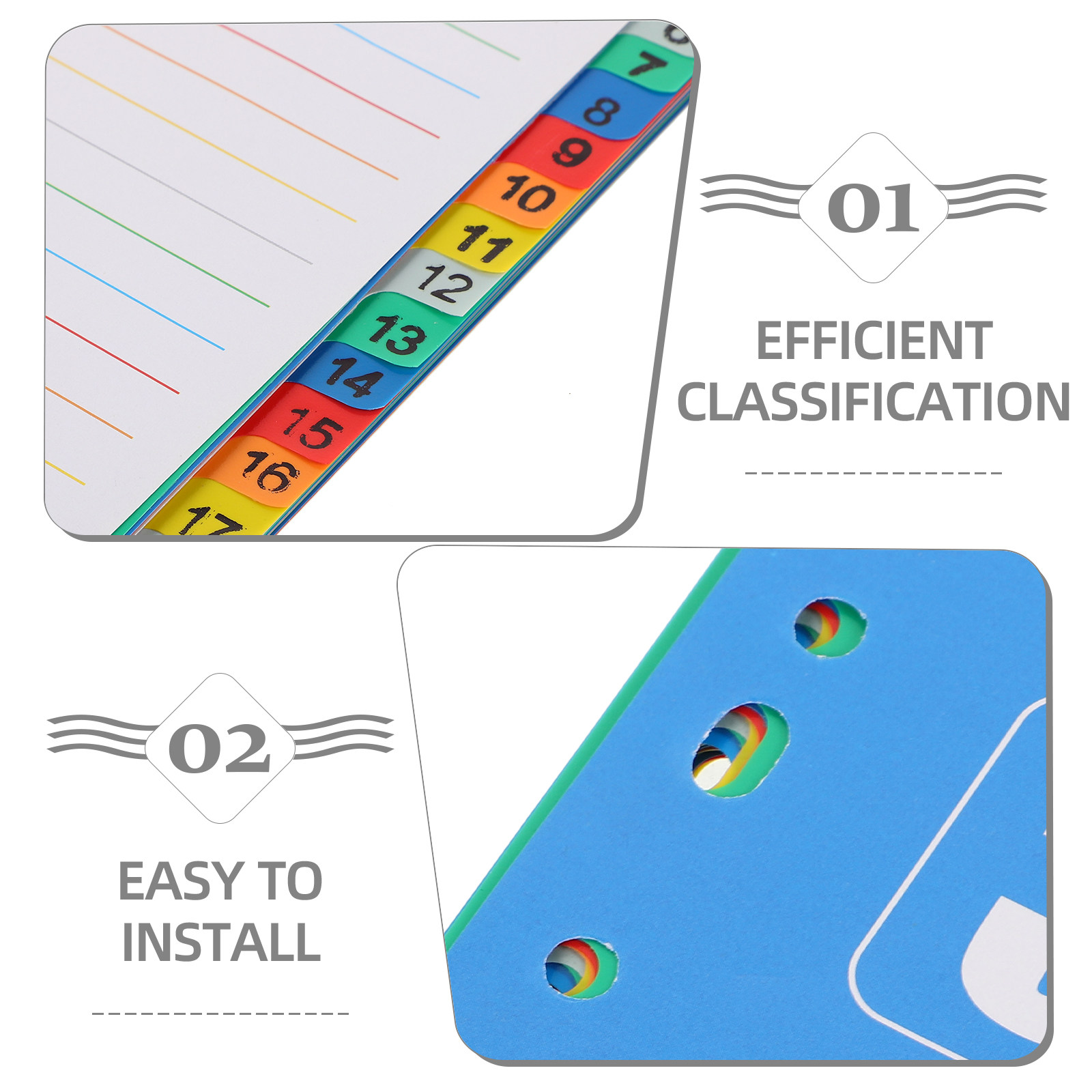 1Set A4 11-Hole PP Index Divid – Tab Divider A4 Bewertung und Preis