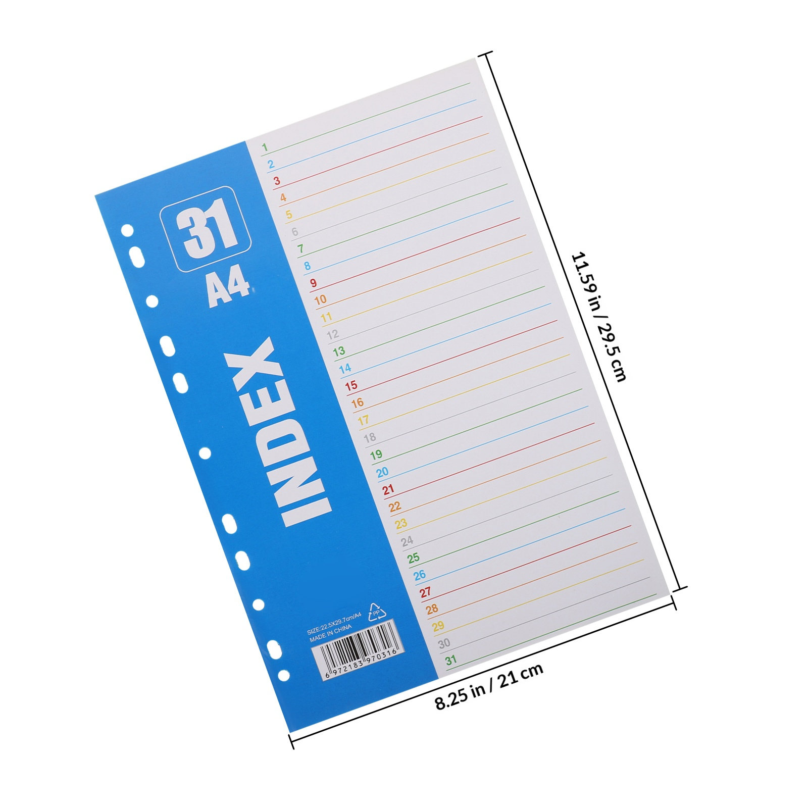 1Set A4 11-Hole PP Index Divid – Tab Divider A4 Bewertung und Preis