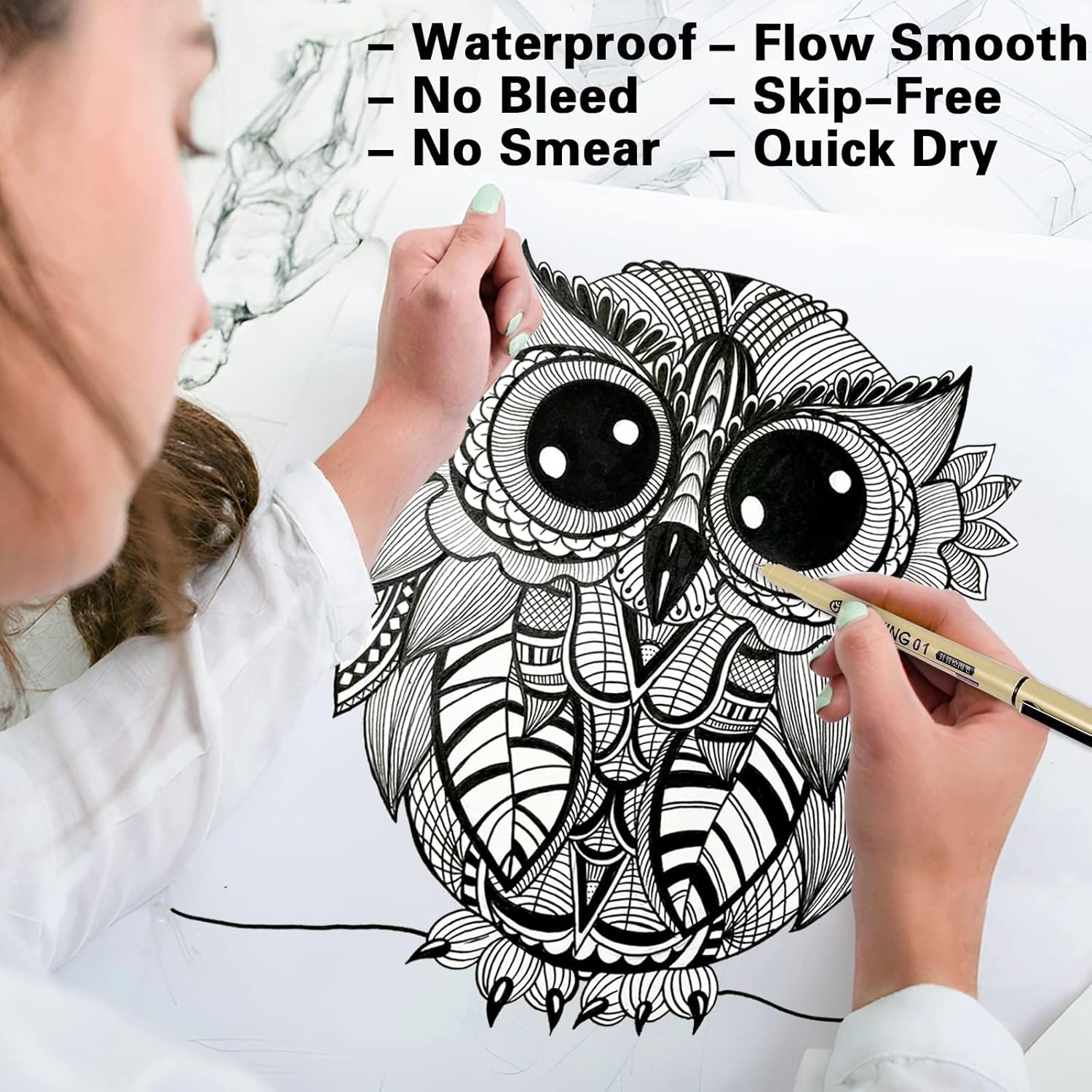 12 Black Fine Line Drawing Pen – Archive Box Set Bewertung und Preis