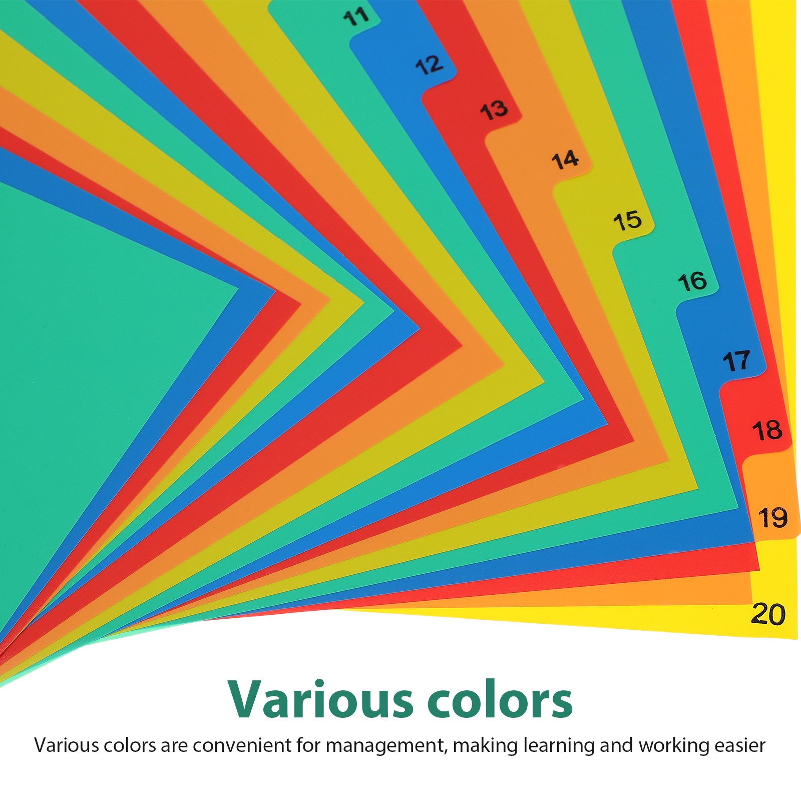 20 Pages A4 Colorful Plastic T – Tab Divider A4 Bewertung und Preis