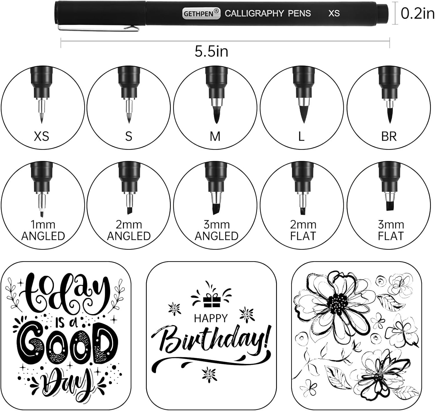 10 Size Calligraphy Pens Set f – Archive Box Set Bewertung und Preis