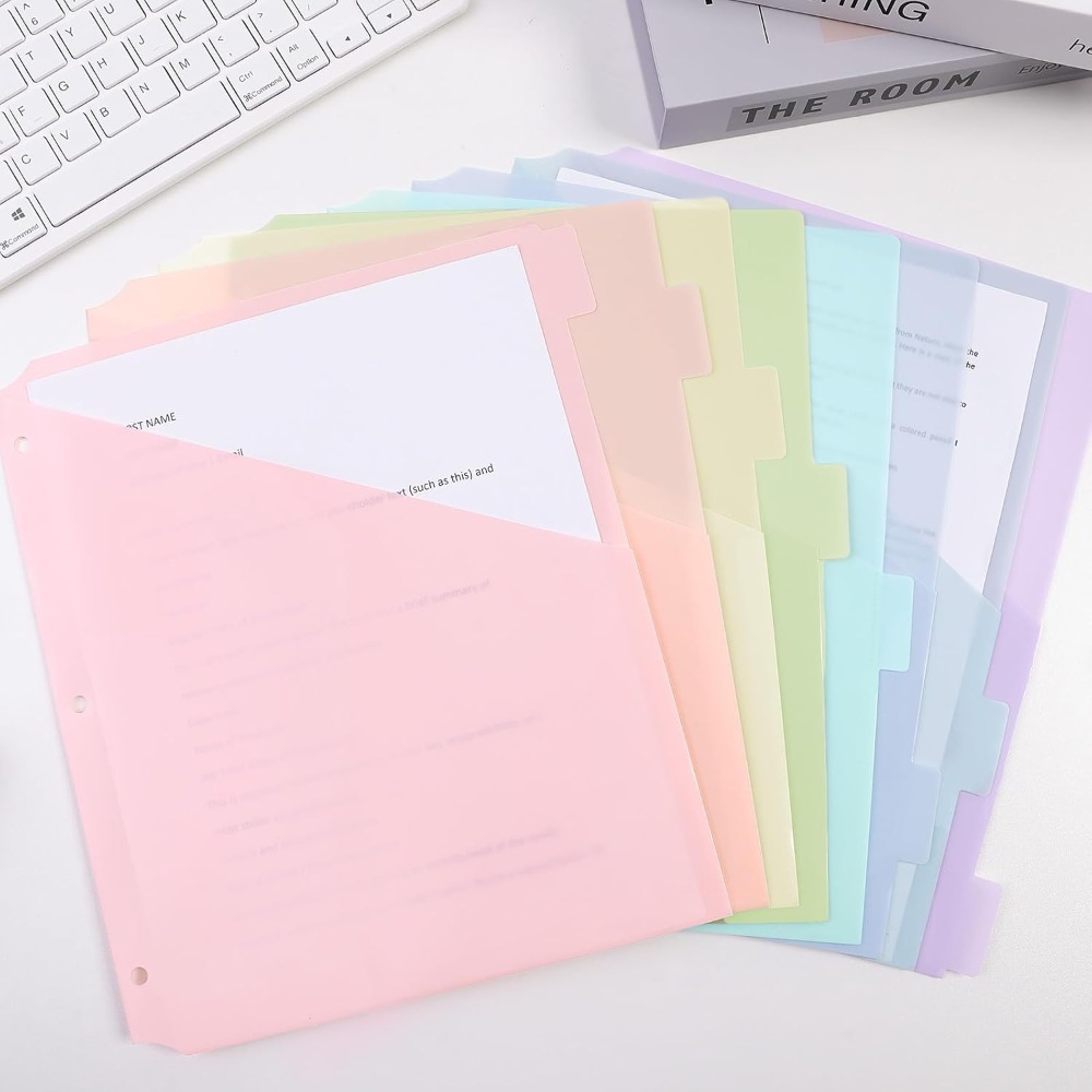 8 pcs A4 Pastel Binder Divider – Tab Divider A4 Bewertung und Preis