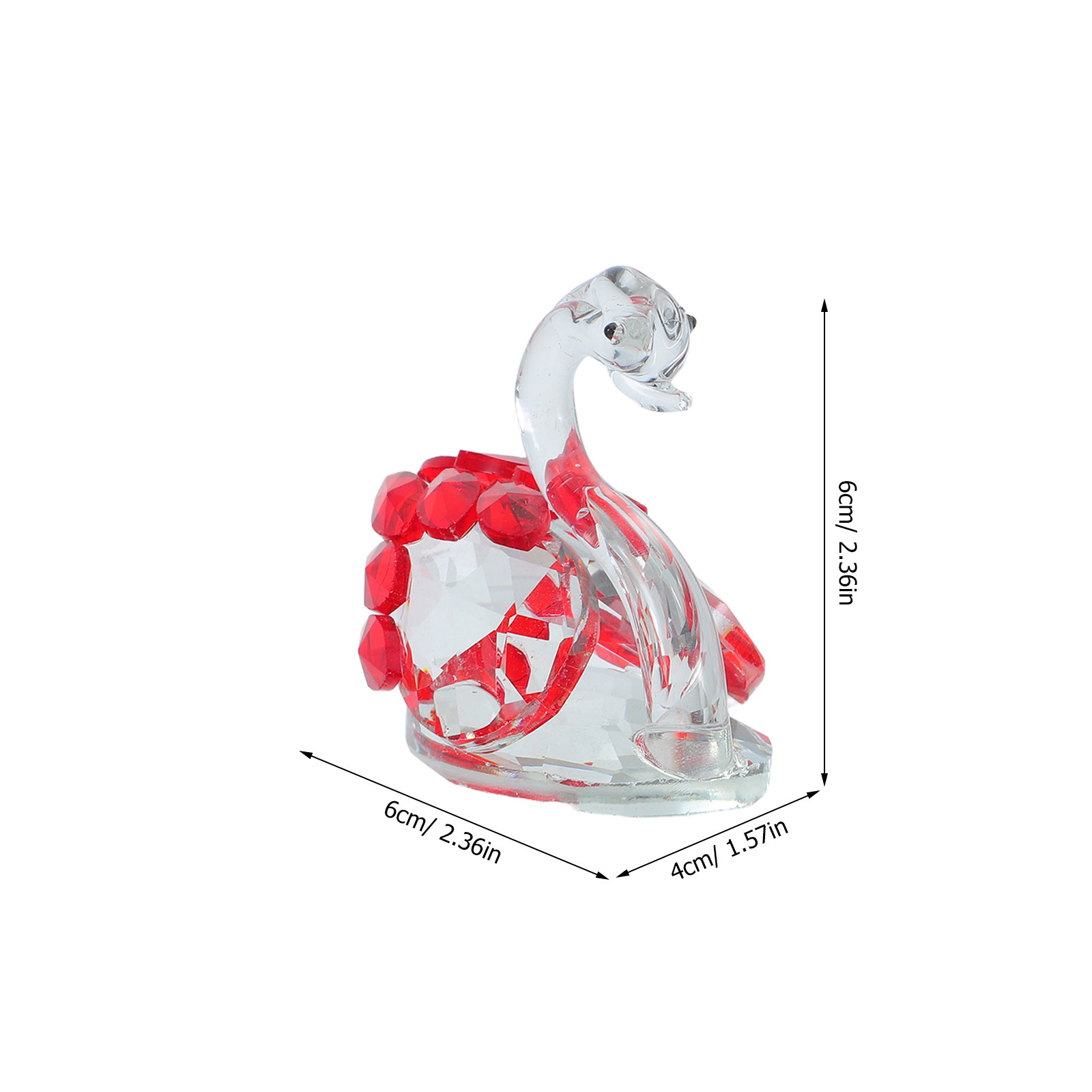 2Pcs Crystal Swan Decor Lover  – Paper Weight Crystal Bewertung und Preis