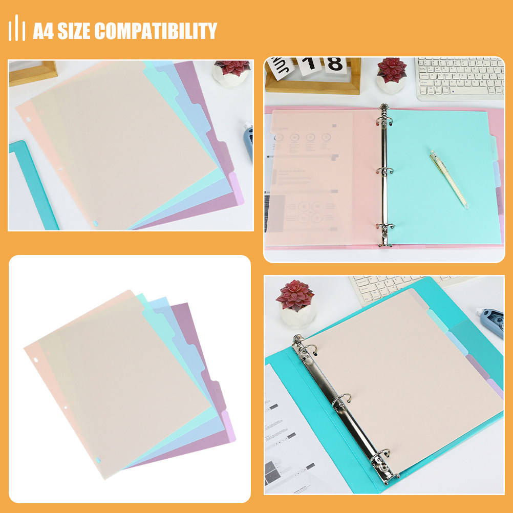 1Set A4 Plastic Binder Divider – Tab Divider A4 Bewertung und Preis