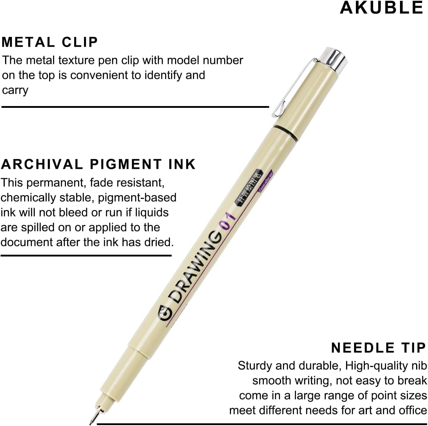 12 Black Micro Fineliner Drawi – Archive Box Set Bewertung und Preis