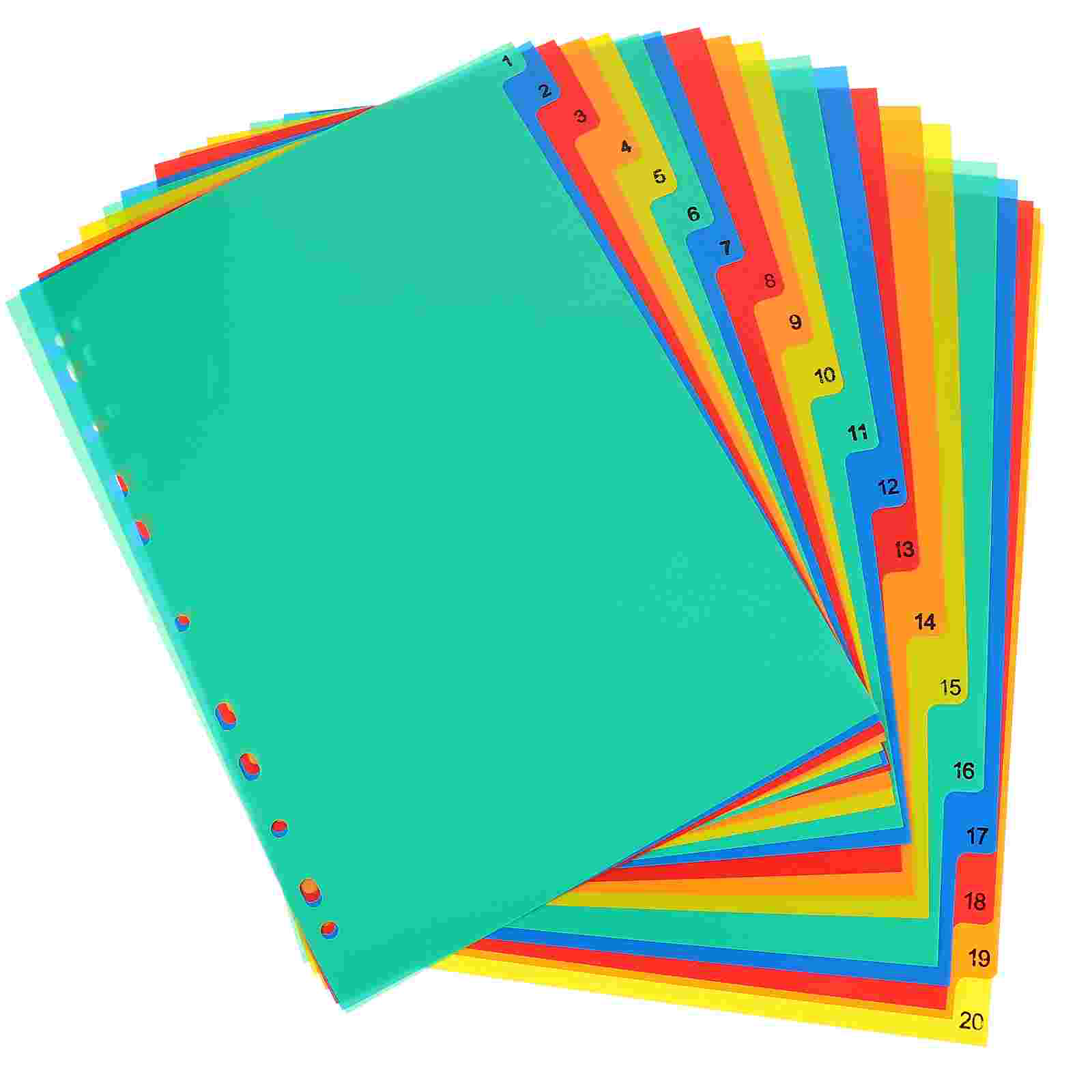 20 Pcs A4 Separated Loose Leaf – Tab Divider A4 Bewertung und Preis