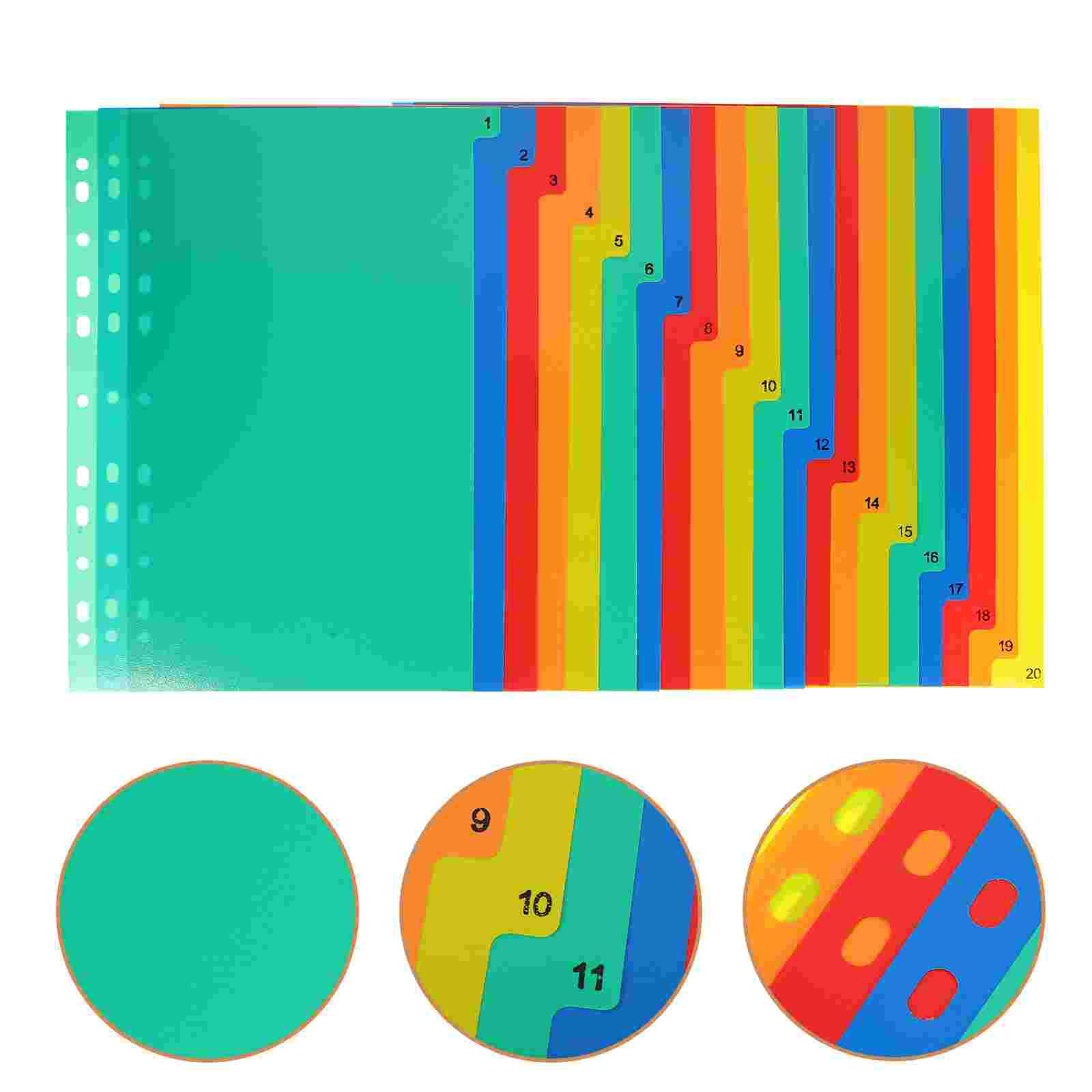 20 Pcs A4 Separated Loose Leaf – Tab Divider A4 Bewertung und Preis