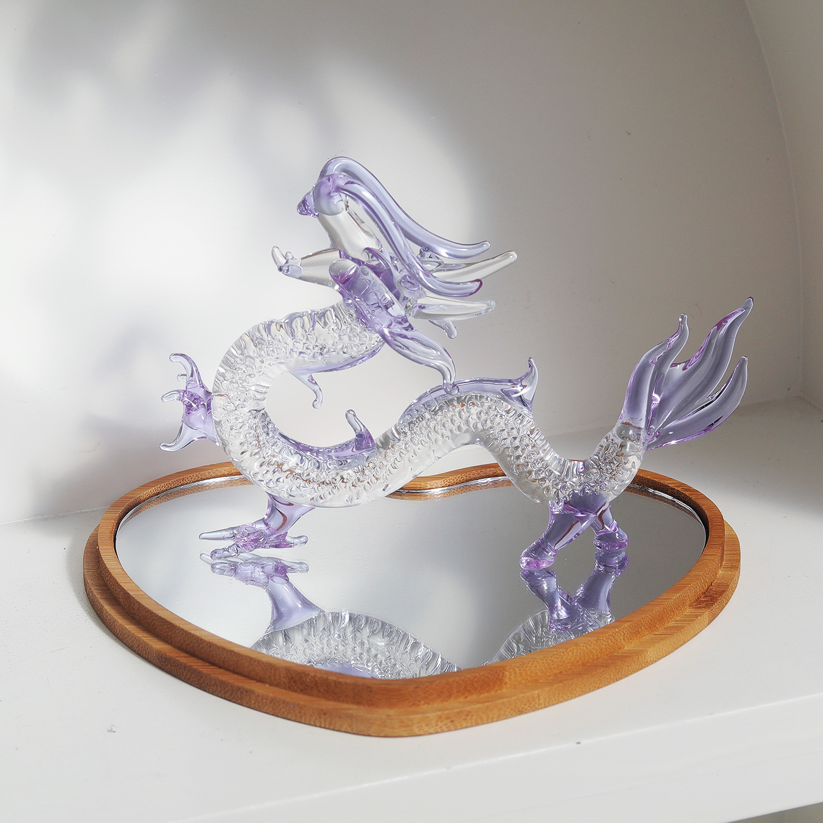 Purple Crystal Dragon Figurine – Book Weight Glass Bewertung und Preis